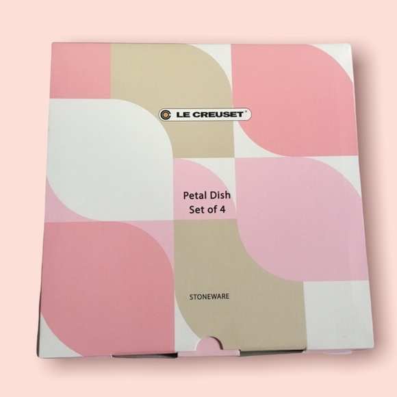 Le Creuset Stoneware Petal Dish Set of 4 (Cotton) - Picture 2 of 3